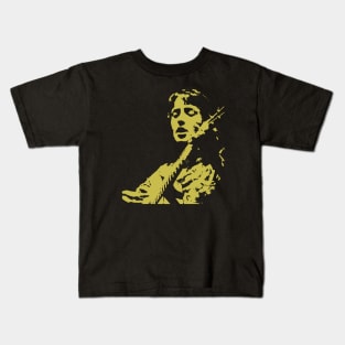 Joan Baez // Vintage Style Design Kids T-Shirt